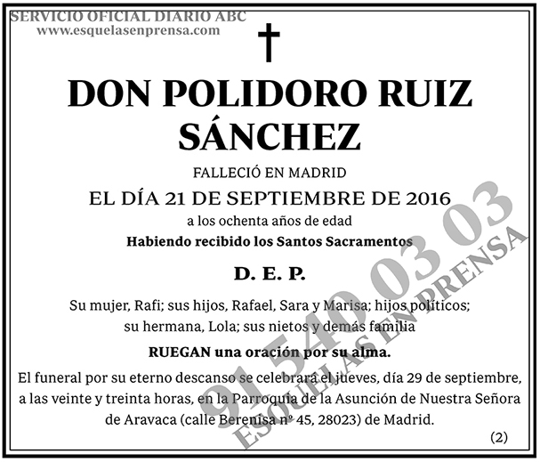 Polidoro Ruiz Sánchez
